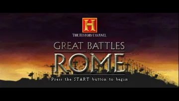 The History Channel - Great Battles of Rome (EU) screen shot title